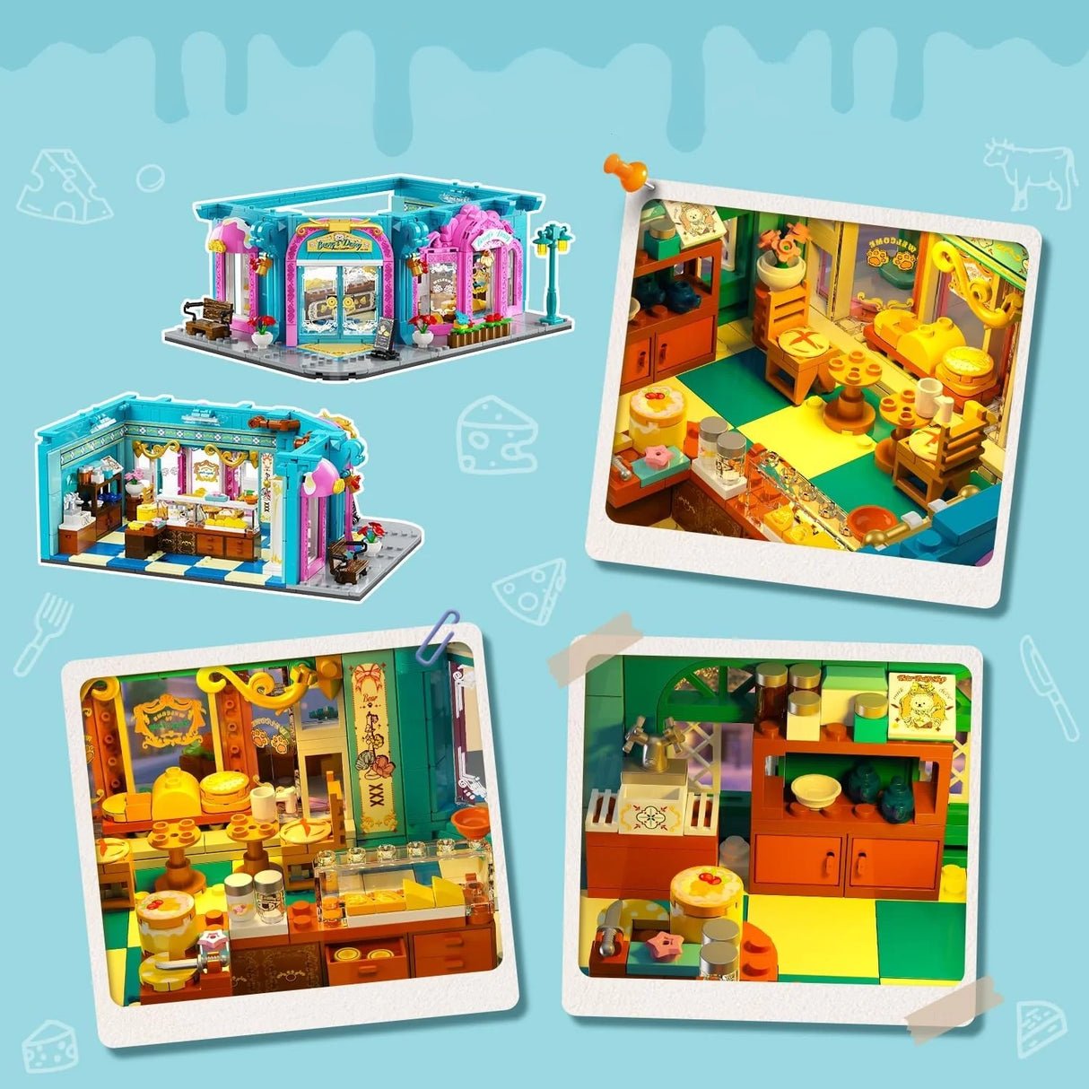 Little Bear Dairy Shop - Klemmbausteine