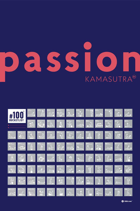 Kamasutra 100 Bucketlist - Rubbelposter / Scratch Map