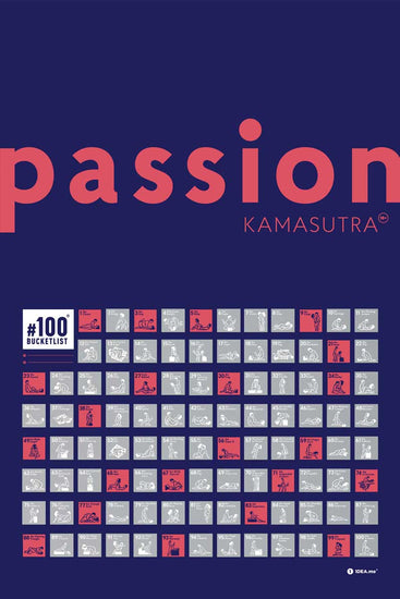 1DEA - Kamasutra 100 Bucketlist - Rubbelposter / Scratch Map