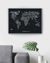 Travel Map® Letters World - Rubbel-Weltkarte / Scratch Map