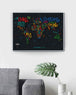 1DEA - Travel Map® Letters World - Rubbel-Weltkarte / Scratch Map