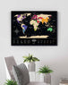 1DEA - Travel Map® Black World - Rubbel-Weltkarte / Scratch Map