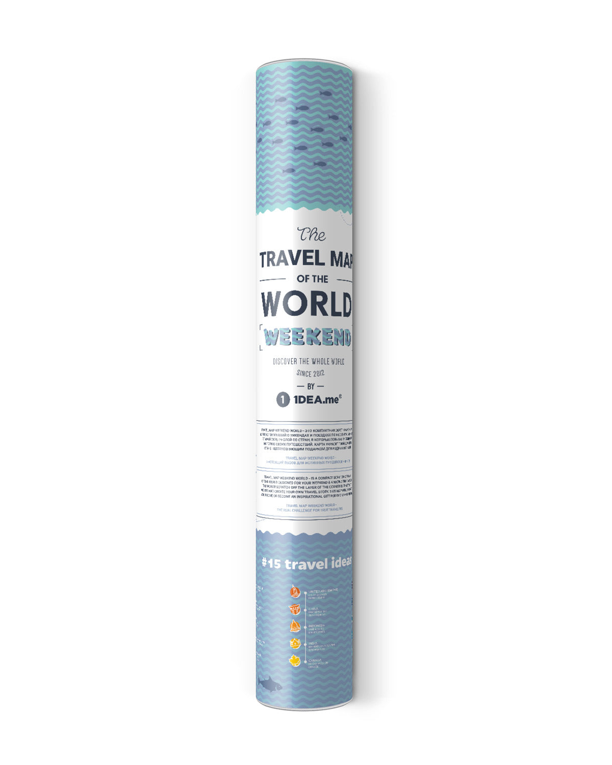 Travel Map® Weekend World - Rubbel-Weltkarte / Scratch Map