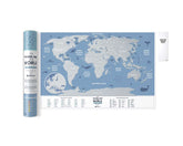 Travel Map® Weekend World - Rubbel-Weltkarte / Scratch Map