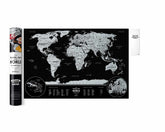 Travel Map® Weekend World Silver - Rubbel-Weltkarte / Scratch Map