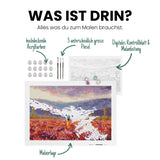 Santas wohlverdiente Pause - Malen nach Zahlen