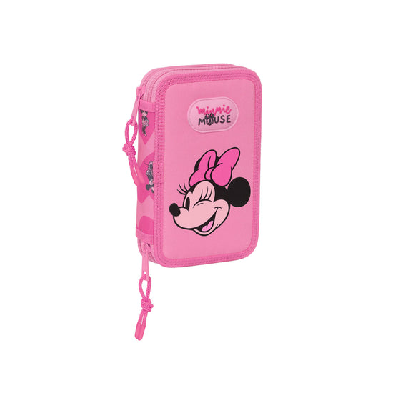 Safta - Minnie Mouse "Loving" - Etui inkl. Stifte, Spitzer und Radiergummi (28 Teile)