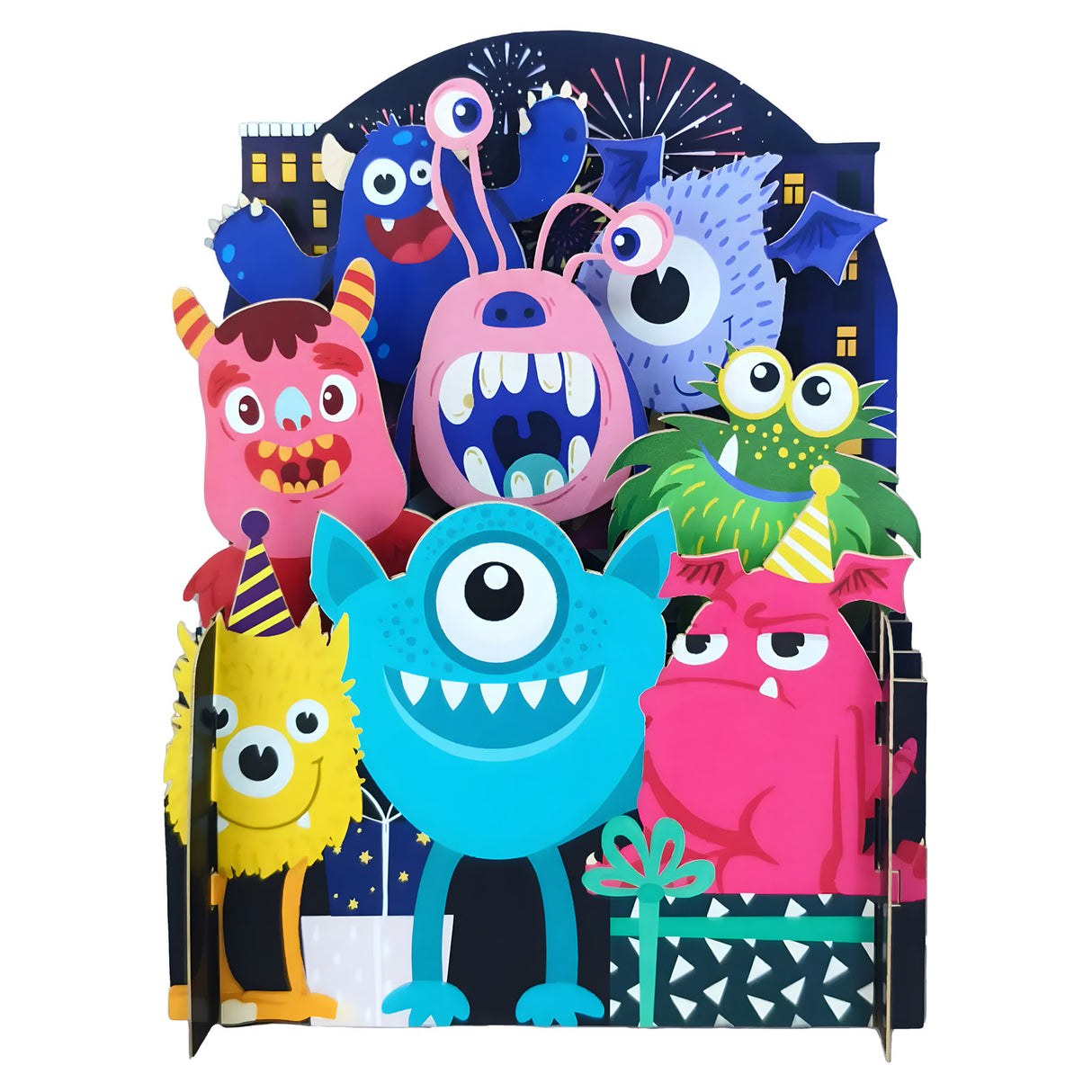 Monsters - 3D Pop-Up Geburtstagskarte