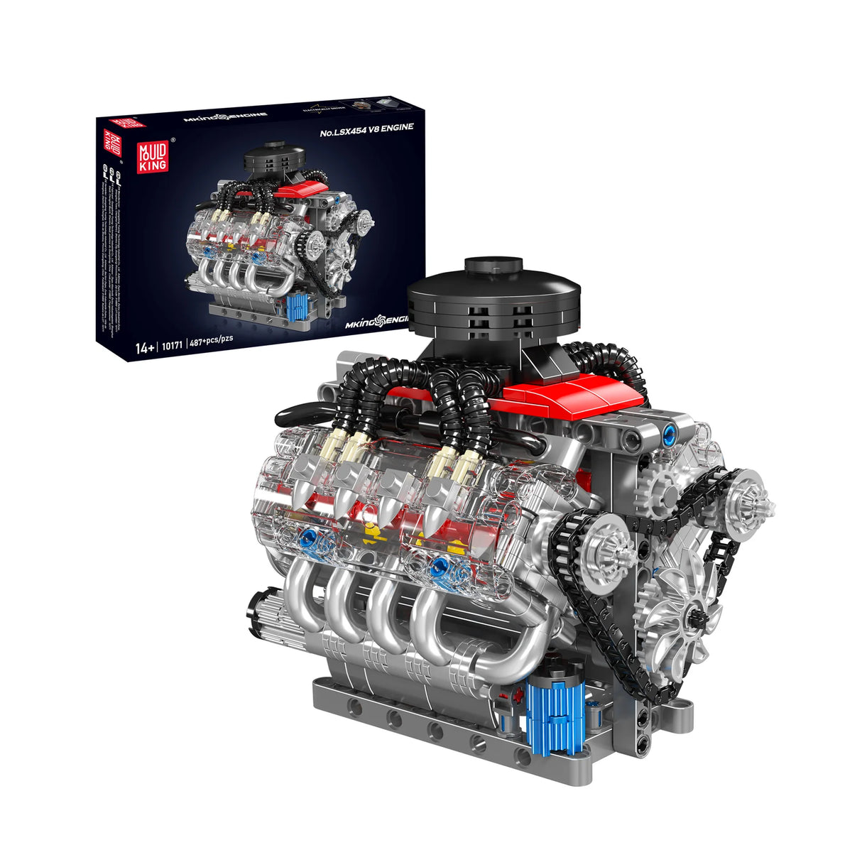 LSX454 V8 Motor (Elektrisch) - Klemmbausteine