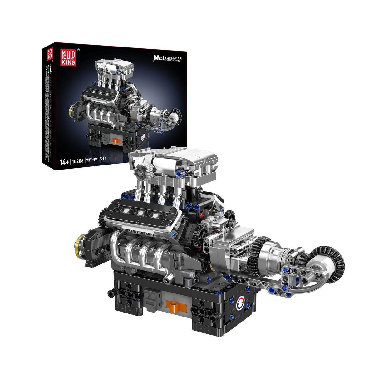 MCL Supercar V8 Motor (Elektrisch) - Klemmbausteine