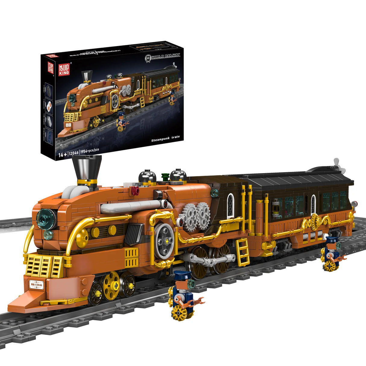 Steampunkzug (Ferngesteuert) - Klemmbausteine