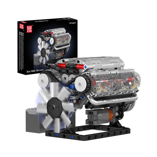 Mould King - V8 Motor (Elektrisch) - Klemmbausteine