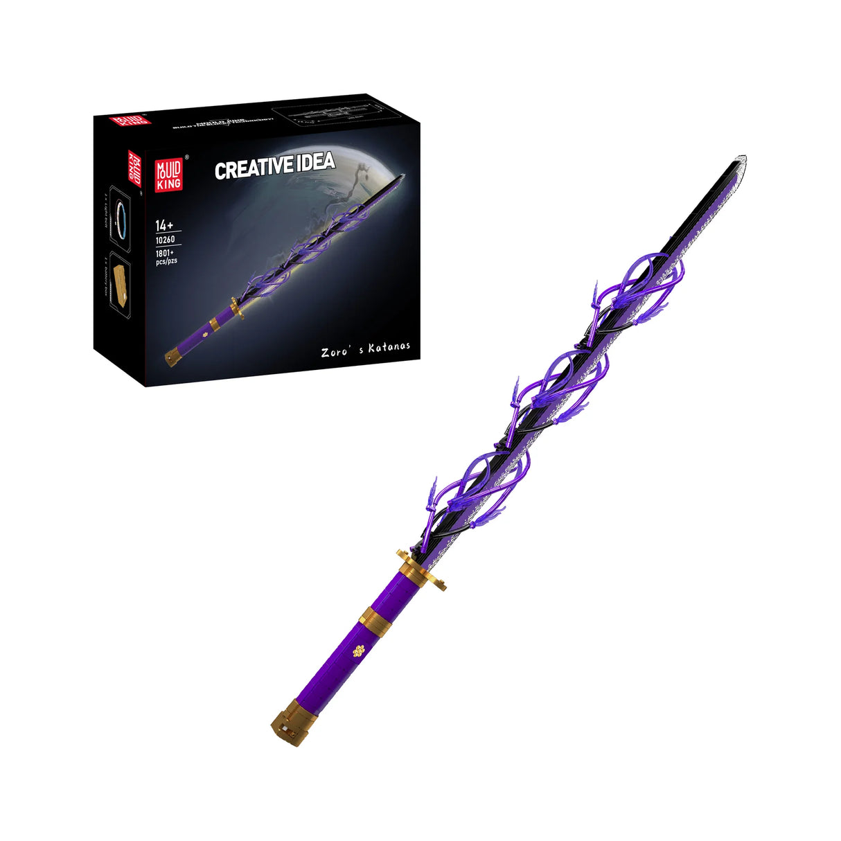 Zoro's Katana 3 (inkl. Beleuchtung) - Klemmbausteine