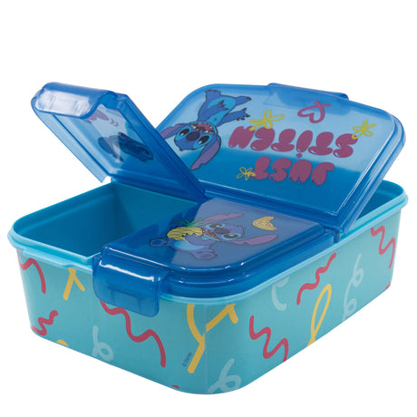 Stitch "Ohana" - Lunchbox mit Fächern