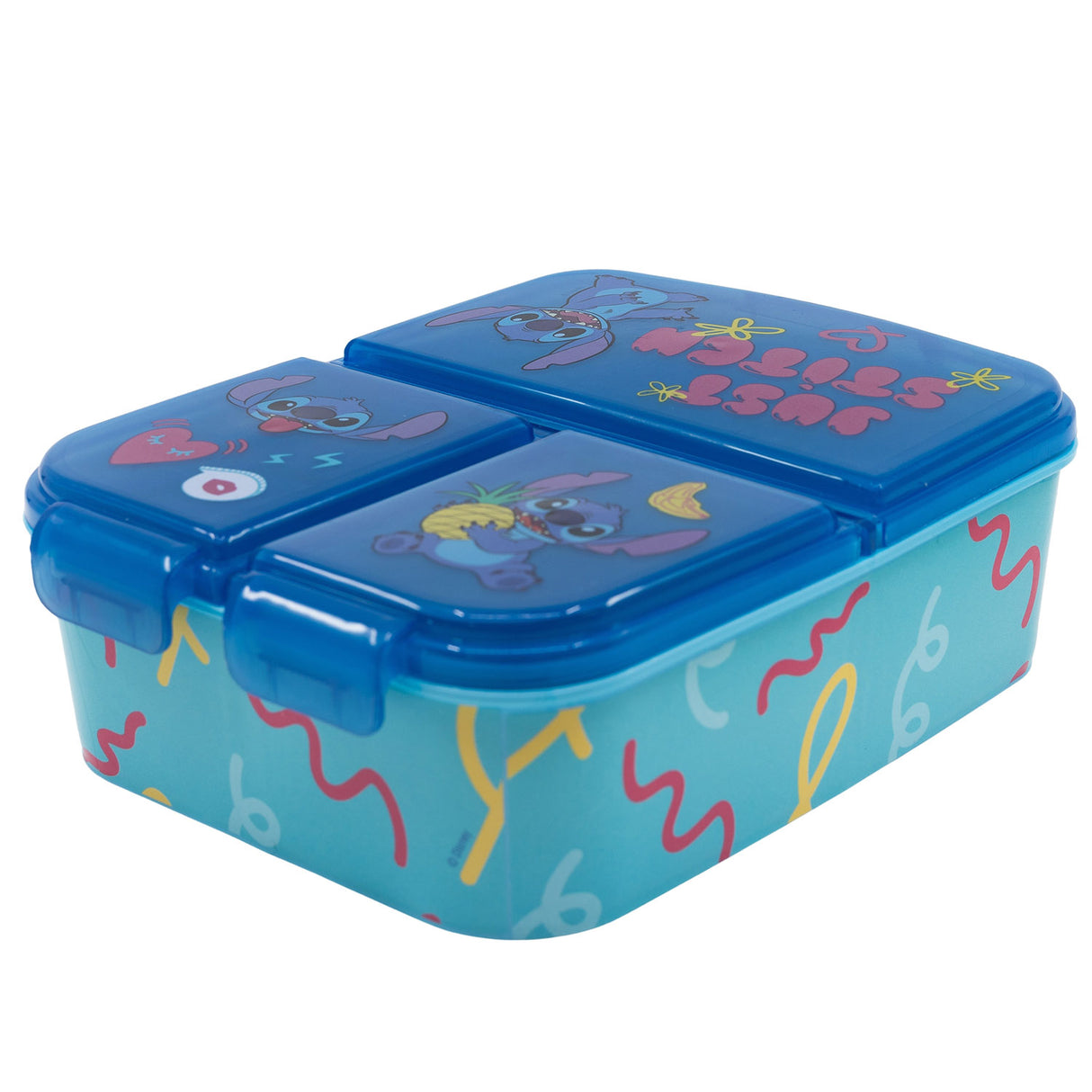 Stitch "Ohana" - Lunchbox mit Fächern