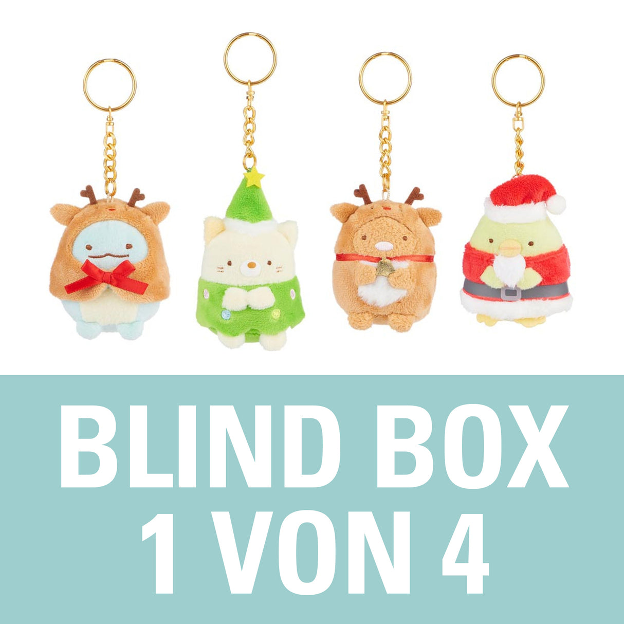 Mystery Box - Sumikkogurashi Weihnachts-Serie - Schlüsselanhänger