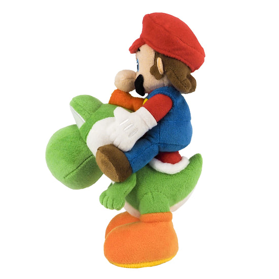 Nintendo - Super Mario - Mario mit Yoshi (21 cm) - Plüschtier