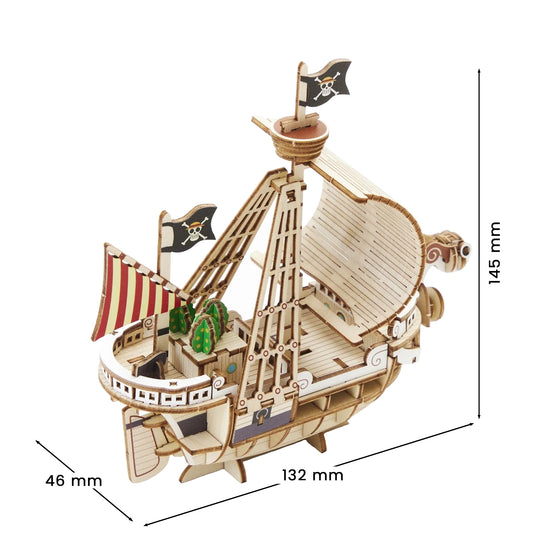 KITO ART - One Piece - Thousand Sunny der Strohutbande - Holzmodell