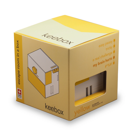 keebox - yellow - Rätselbox / Rätselspiel