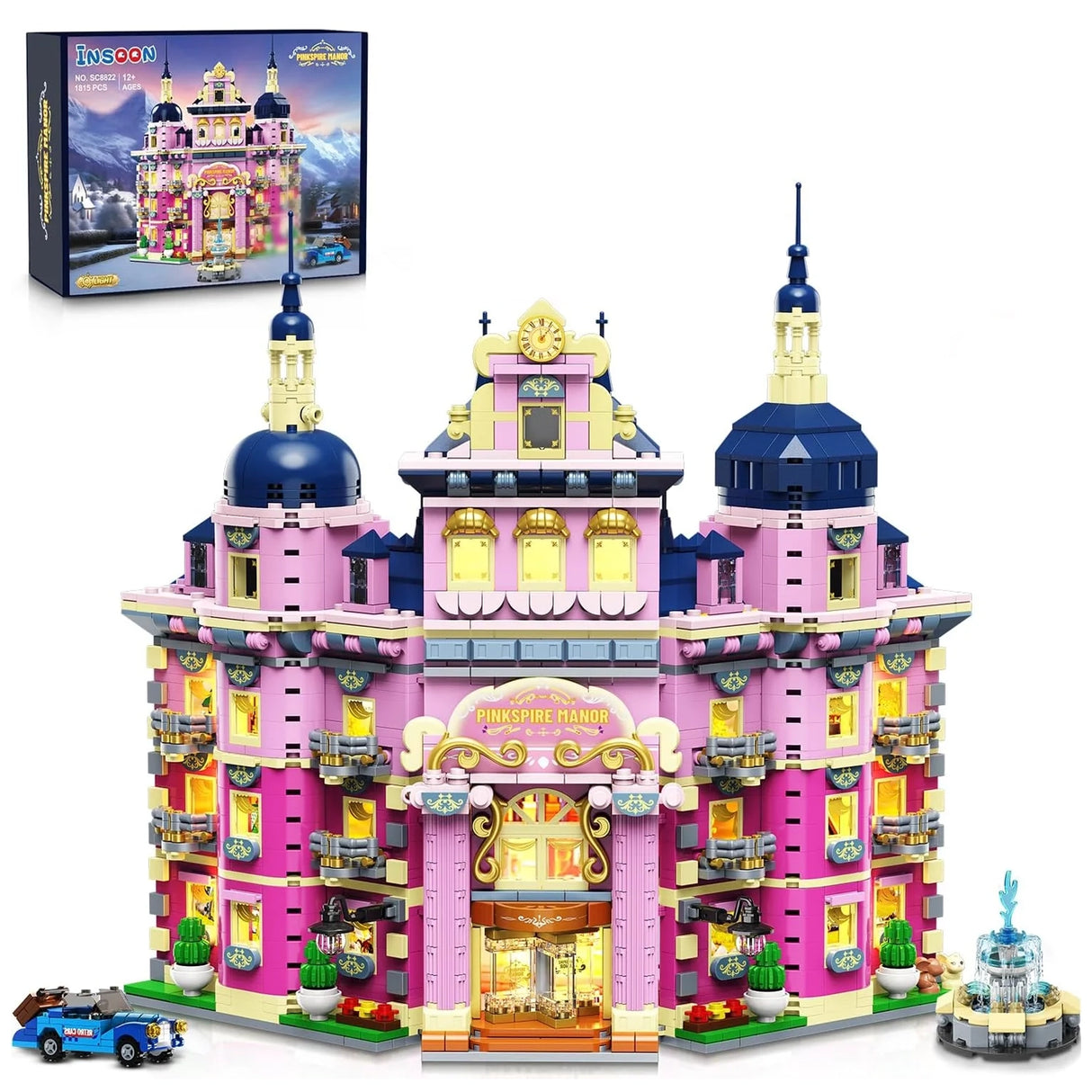 Pinkspire Manor - Klemmbausteine