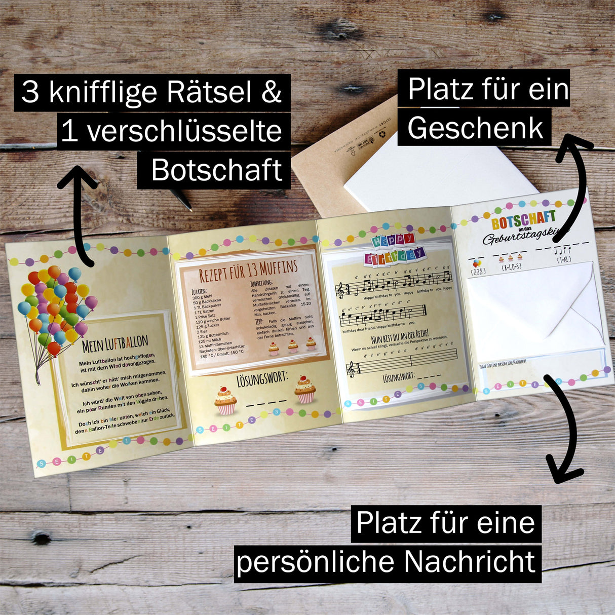 Happy Birthday - Rätselkarte