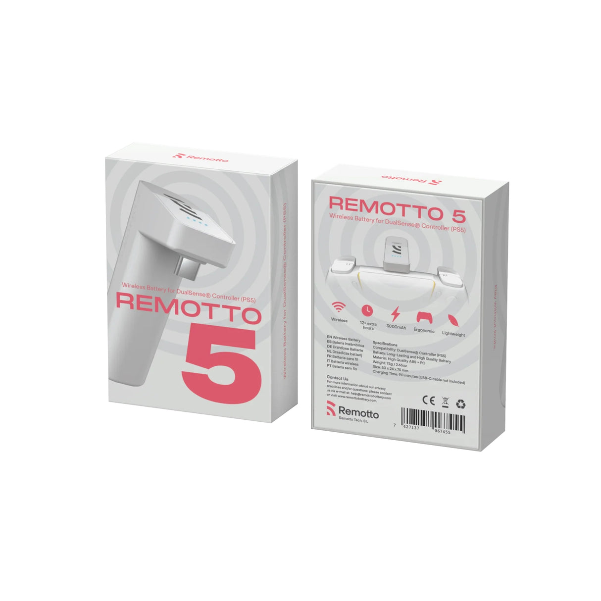 Power Bank für PlayStation PS5 Controller mit LED Ladeanzeige (3000mAh) - Weiss