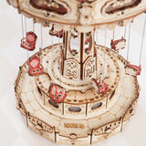 Kettenkarussell - 3D Holzbausatz (elektrisch)