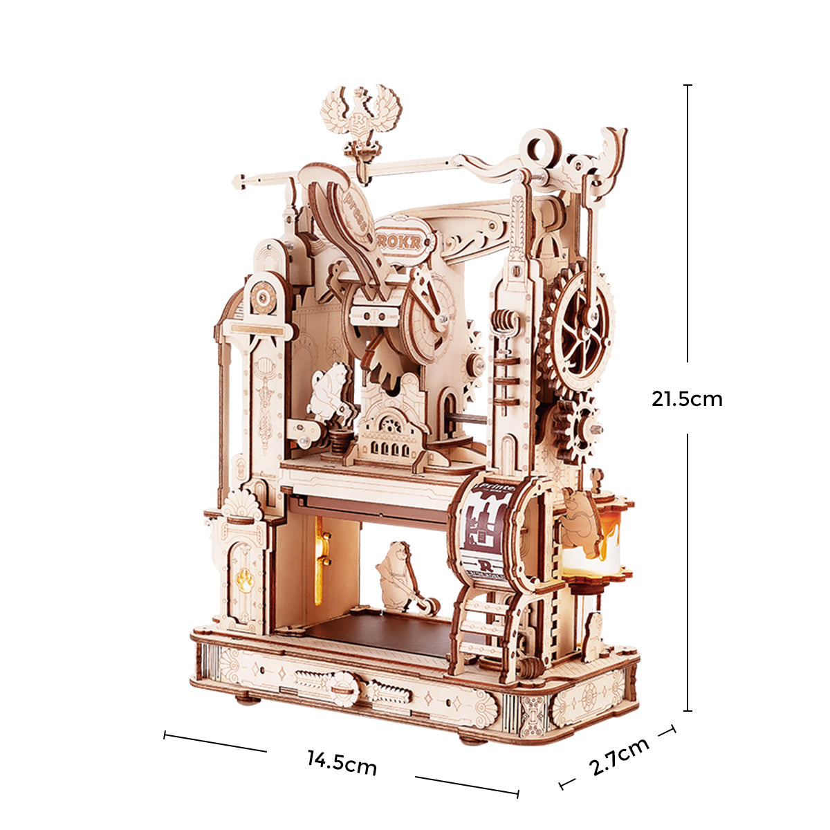 Klassische Druckpresse - 3D Holzbausatz
