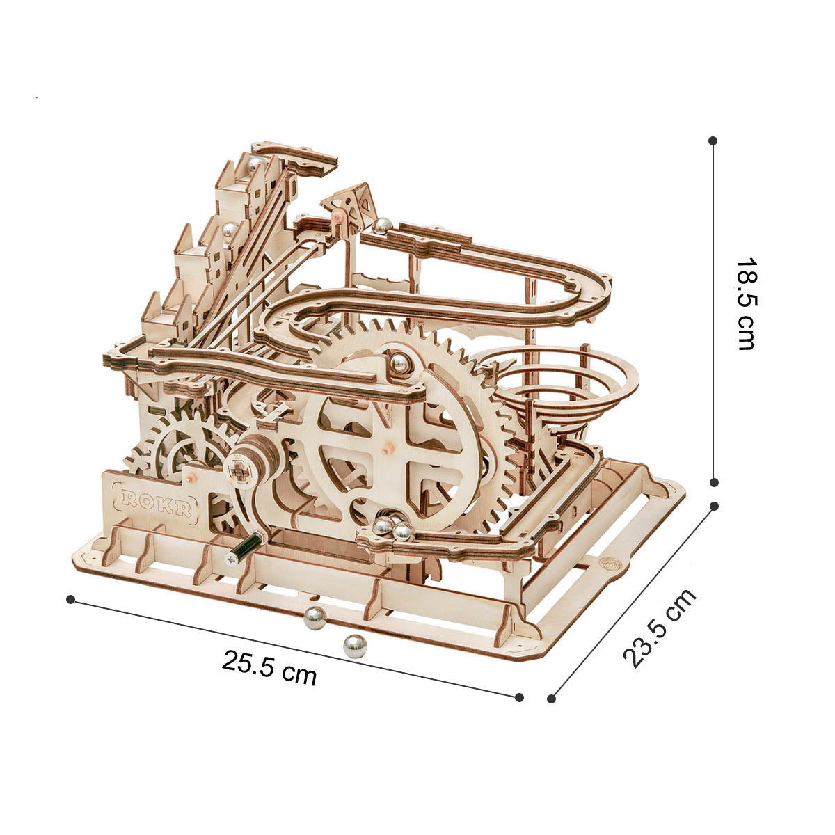 Parkour Kugelbahn - 3D Holzbausatz