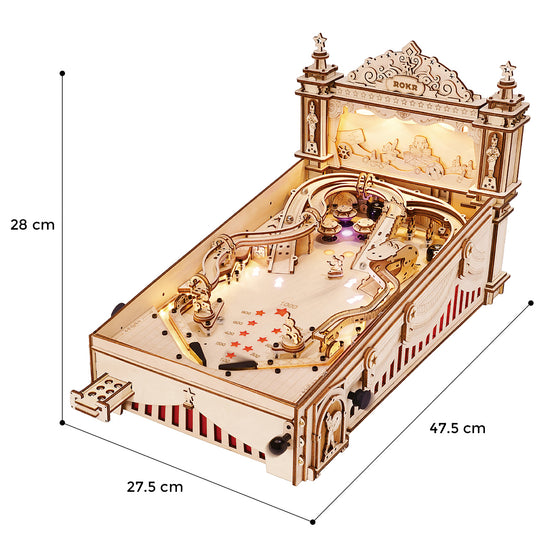 ROKR - Pinball / Flipperkasten - 3D Holzbausatz