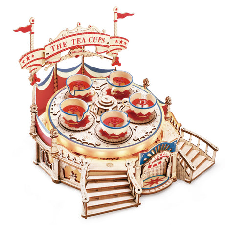 Tilt-A-Whirl - 3D Holzbausatz (elektrisch)