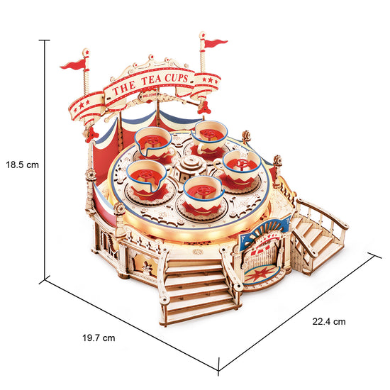 ROKR - Tilt-A-Whirl - 3D Holzbausatz (elektrisch)