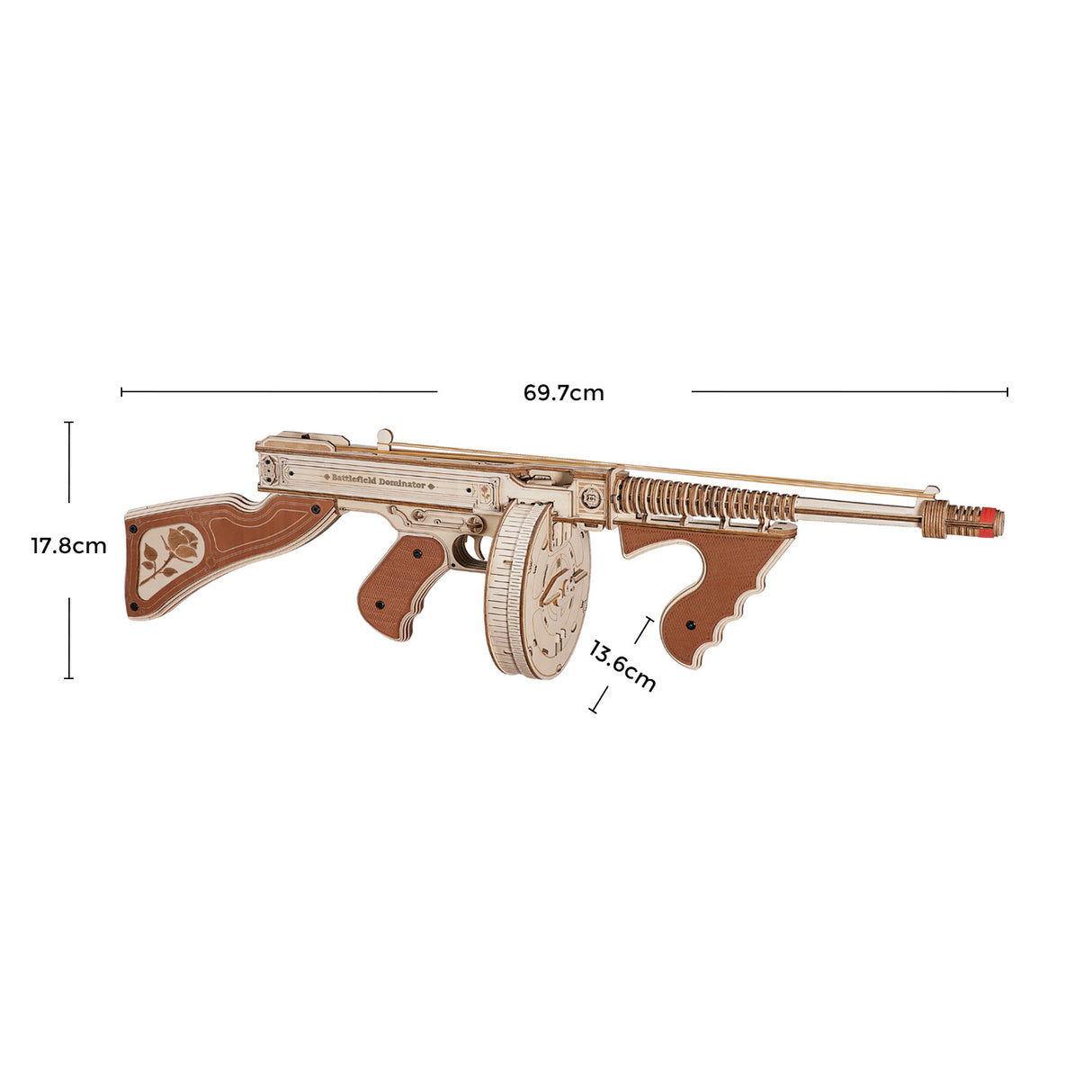 Tommy Gun Assault Rifle - 3D Holzbausatz