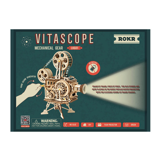 ROKR - Vitascope Filmprojektor - 3D Holzbausatz