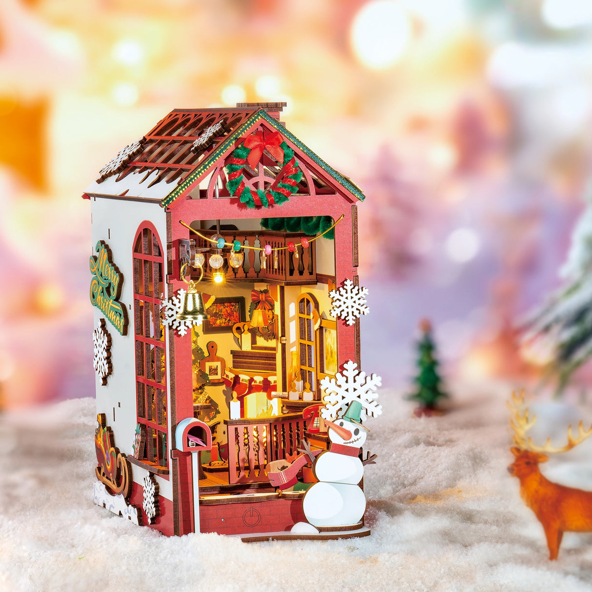 Christmas Indoor Scene - Book Nook