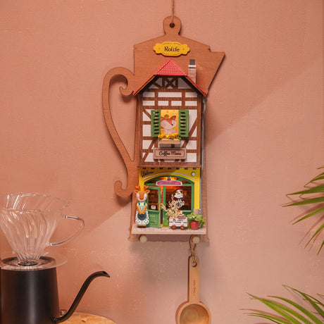 Lazy Coffee House - Diorama zum Aufhängen