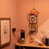 Lazy Coffee House - Diorama zum Aufhängen