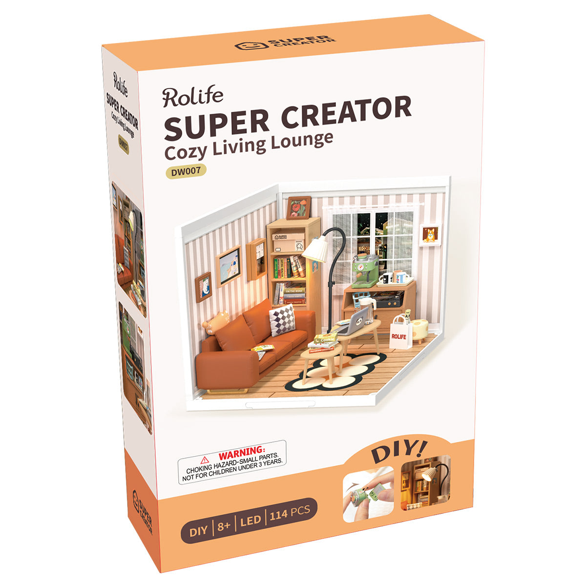 Cozy Living Lounge - Diorama