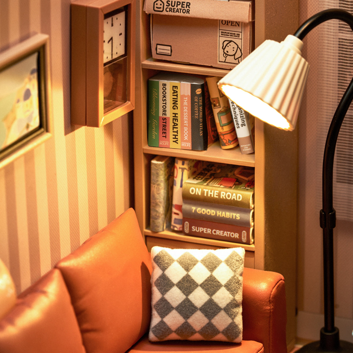 Cozy Living Lounge - Diorama