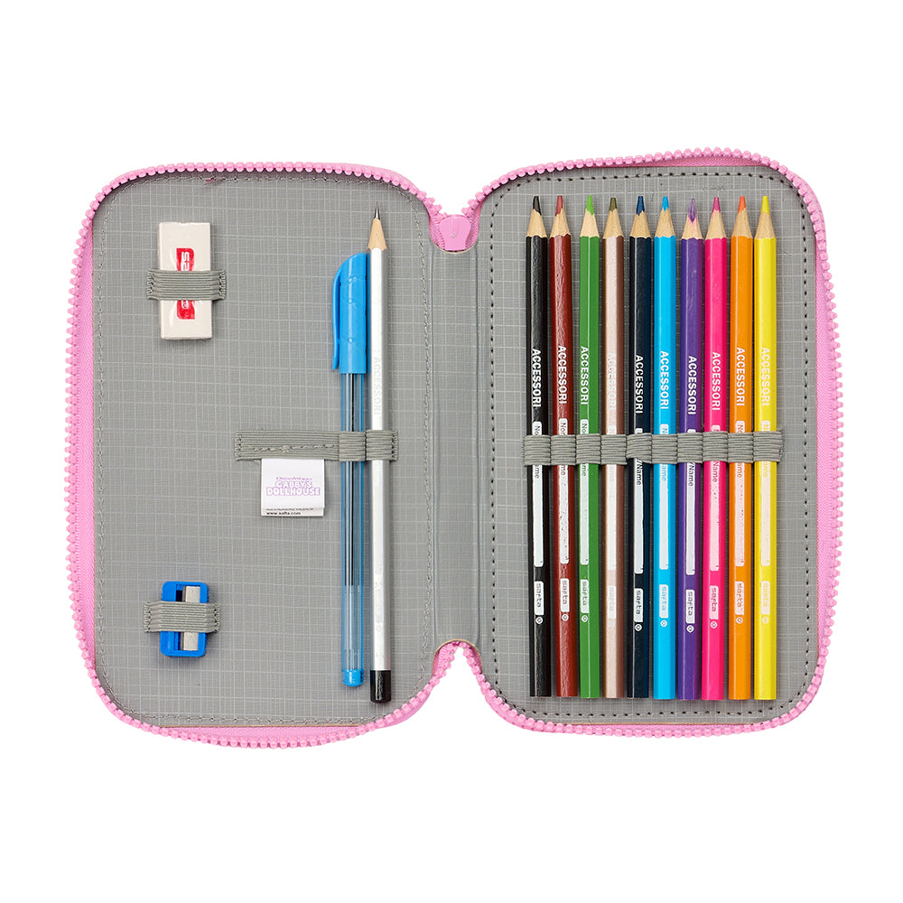 Gabby's Dollhouse "Party" - Etui inkl. Stifte, Spitzer und Radiergummi (28 Teile)