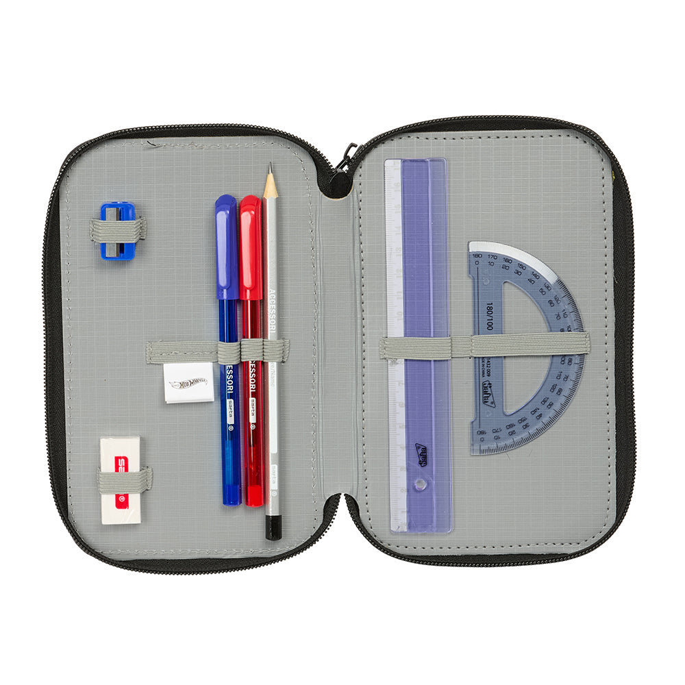 Hot Wheels "Let's Race" - Etui inkl. Stifte, Spitzer, Lineal und Radiergummi (37 Teile)