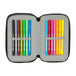 Safta - Hot Wheels "Let's Race" - Etui inkl. Stifte, Spitzer, Lineal und Radiergummi (37 Teile)