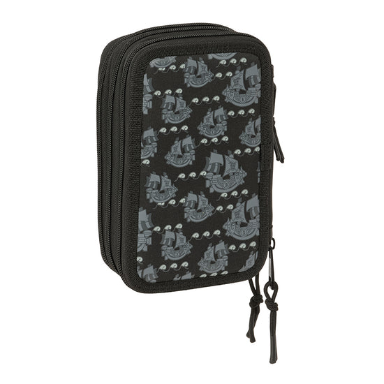 Safta - One Piece "Pirates" - Etui inkl. Stifte, Spitzer, Lineal und Radiergummi (37 Teile)