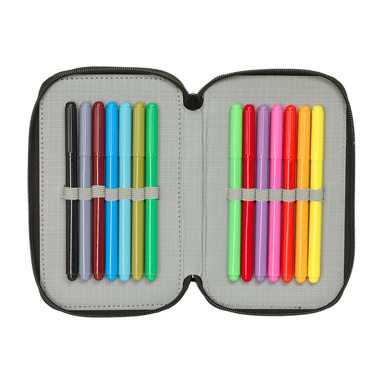 Safta - One Piece "Pirates" - Etui inkl. Stifte, Spitzer, Lineal und Radiergummi (37 Teile)