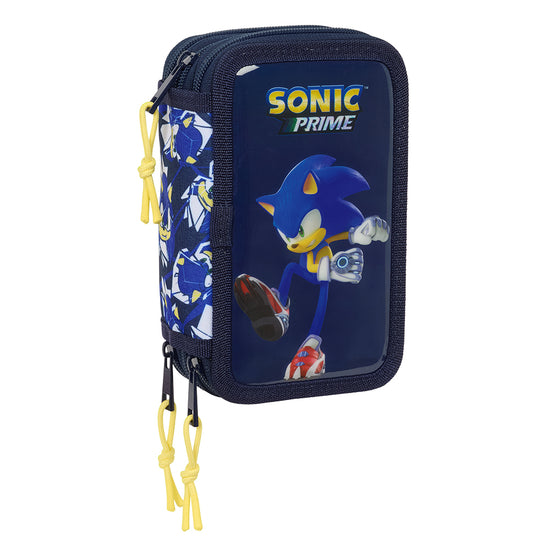 Safta - Sonic "City" - Etui inkl. Stifte, Spitzer, Lineal und Radiergummi (37 Teile)