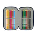 Safta - Sonic "City" - Etui inkl. Stifte, Spitzer, Lineal und Radiergummi (37 Teile)