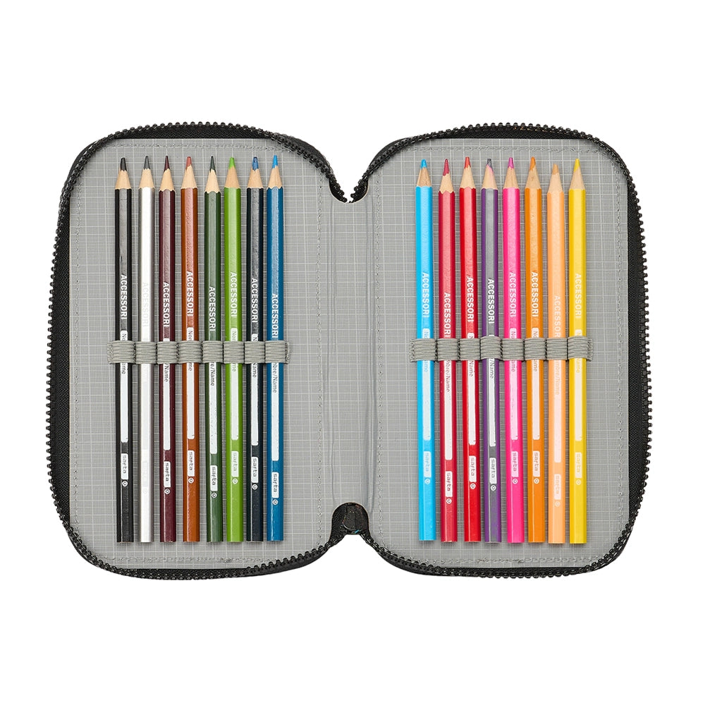 Turtles "TMNT" - Etui inkl. Stifte, Spitzer, Lineal und Radiergummi (36 Teile)