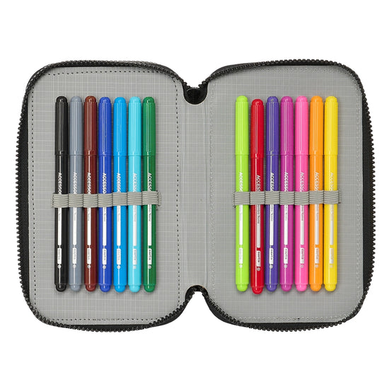 Safta - Turtles "TMNT" - Etui inkl. Stifte, Spitzer, Lineal und Radiergummi (36 Teile)