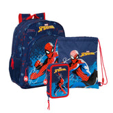 Spider-Man "Neon" - Schulset (Rucksack, Etui & Turnbeutel)