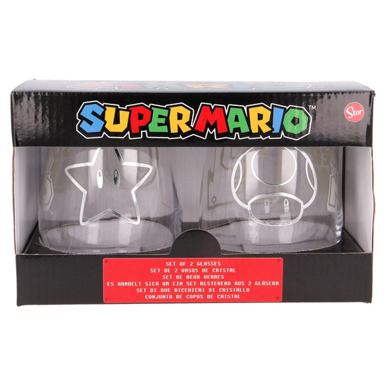 Super Mario Gläser 2er Set (510 ml) - Trinkglas - derdealer.ch 